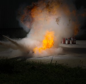 Hazardous fire suppression systems