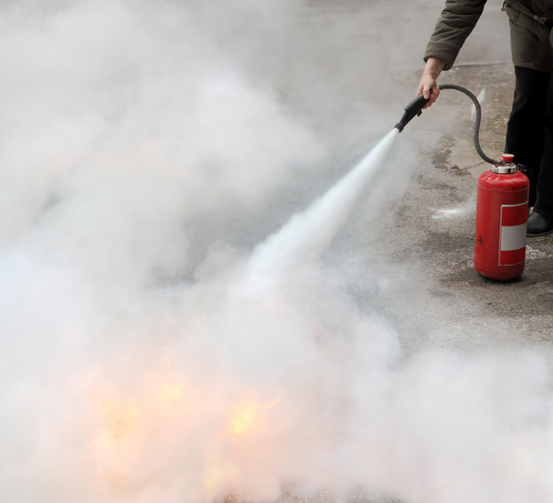 You know about fire extinguisher safety, but do you know how to safely clean up after using a fire extinguisher?