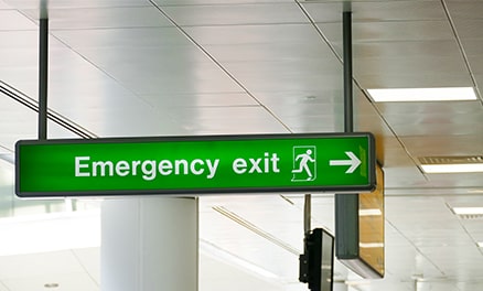 Emergency Exit Lights Bucket
