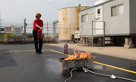 Fire Extinguisher Training Bucket